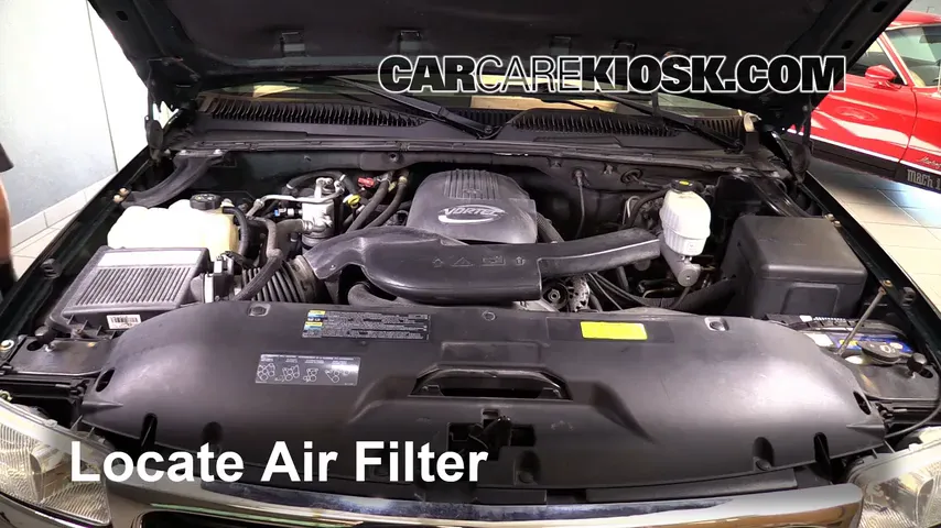 2004 GMC Yukon SLT 5.3L V8 Air Filter (Engine) Replace